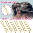 thumbnail image 3 of 20pcs Spiral Bobby Pins Casewin 2 Inch Gold Metal Fast Bun Hair Accessories Spiral Hair Pins Twist Screw Hair Pins for Women Hair Style DIY, 3 of 7