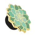 thumbnail image 2 of PinMart's Green Succulent Flower Plant Trendy Enamel Lapel Pin, 2 of 3