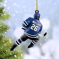 thumbnail image 3 of HomeDesign Personalized Hockey Christmas Ornament, Hockey Skates Helmet and Stick, Hockey Player Ornament, Hockey Ornaments, Gift for Hockey Lovers Hockey Ornament Christmas Decor (H2) (Black), 3 of 10