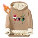 thumbnail image 1 of Sudadera con capucha para hombre, informal, a la moda, con estampado, de manga larga, con bolsillo, de poliéster, 1 of 4