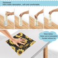 thumbnail image 3 of Yayeee 6 Pack Kitchen Dish Cloths for Washing Dishes Soft Absorbent Microfiber Towels, Black Sunflower Pattern, 3 of 9