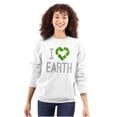 thumbnail image 3 of I Love Earth Reduce Reuse Recycle Sweatshirt for Men or Women Brisco Brands X, 3 of 6