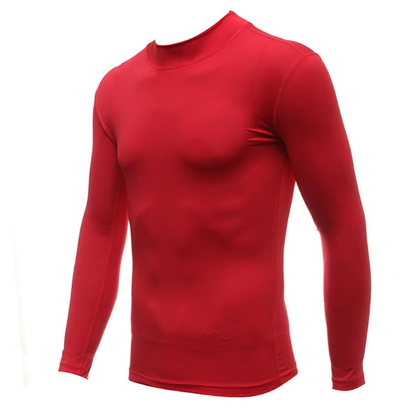 Men's Compression Shirt Long Sleeve, Cool Dry Workout Running Gym T-Shirts  Top Sport Base Layer Undershirt Lightweight : : Clothing, Shoes 