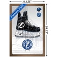 thumbnail image 3 of NHL Tampa Bay Lightning - Drip Skate 21 Wall Poster, 14.725" x 22.375", Framed, 3 of 3