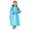 1# Blue, variant on WTXUE Raincoat, Boy's and Girl's Long Windproof and Rainproof Hooded Coat Button Top, Umbrella & Rain Jacket for Unisex, 1# Blue, L