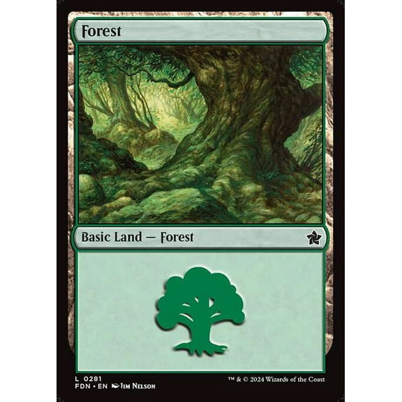 MtG Foundations Common Forest #281