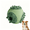 Green, variant on Indestructible Tough Dog Chew Ball,Toys for Aggressive chewers,Balls for Chewers Play Fetch and Promotes Dental Health