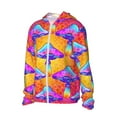 thumbnail image 2 of Daiia Magic Mushrooms UPF 50+ Sun Protection Hoodie Jacket Lightweight Long Sleeve Sun Shirt for Women Men with Pocket Hiking Outdoor-X-Large, 2 of 9