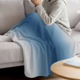 thumbnail image 3 of Navy Blue Grey Ombre Blanket Soft Cozy Warm Throw Blanket for Couch, Plush Fuzzy Flannel Fleece Blankets for Sofa, Farmhouse Gradient Minimalist Bed Blankets Lightweight Gifts for Women, 50"x80", 3 of 9