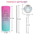 thumbnail image 7 of Best Bonus Daughter Gifts for Daughter in Law Birthday Mothers Day Gift From Mom Dad 20 Oz Bonus Daughter Skinny Tumbler Christmas Gift for Step Daughter From Mother Father Cup Gifts with Lid Straw, 7 of 7