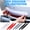 Black, variant on Carbon Fiber Car Bumper Protector Strip, 2Pcs Self Adhesive Anti Collision Rubber Trim, Universal Front Rear Corner Scratch Shield Guard for Suv Sedan Truck