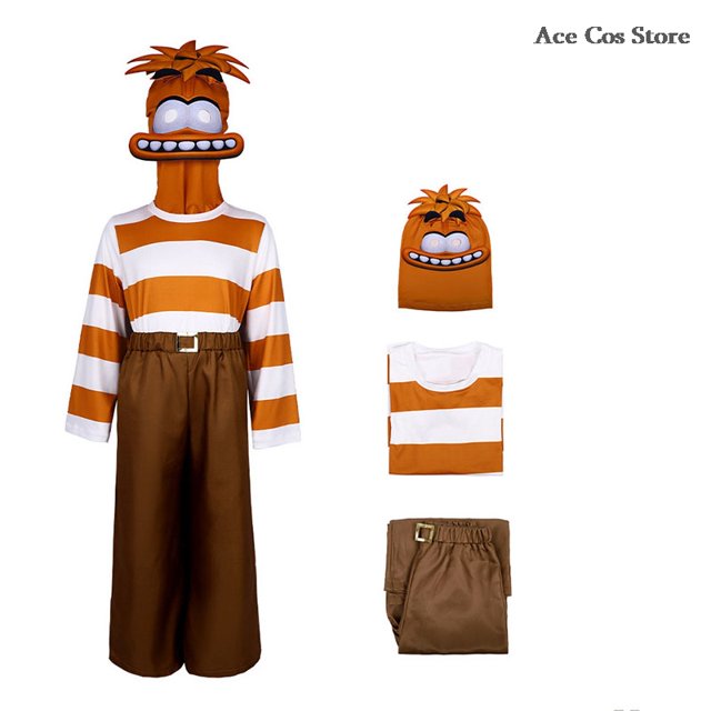 Disfraz de Anime Joy Out para adultos y niños, conjunto de peluca para fiesta de Halloween, interior 2, Cosplay, Fear, Ennui, Ennui Roleplay