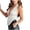 White, variant on Women's Halter Neck Draped Front Sleeveless Top Backless Summer Casual Tie Back Blouse