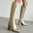thumbnail image 6 of YLYL Women's Thigh High Boots Block Chunky Heel Fashion Over the Knee High Boots, 6 of 6