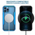 thumbnail image 6 of Case for iPhone 16 Pro Max, [Military Grade Drop Protection] [Wireless Charging] Soft TPU Frame + Clear Hard PC Back Case, Shockproof Non-Slip Stylish Cover for iPhone 16 Pro Max - Blue, 6 of 10