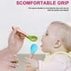 thumbnail image 3 of Silicone and Wooden Baby Feeding Set - 2pc Spoon and Fork for Toddlers Dinnerware Training Cutlery, 3 of 5