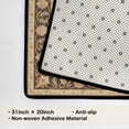 thumbnail image 5 of Washable Vintage Kitchen Mat 31"x20" Non Slip Soft Plush Low Profile Kitchen Rug, Distressed Medallion Oriental Style Sink Mat for Laundry Room Bedroom Office, 5 of 6