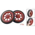 thumbnail image 2 of 2 x 4.4" Replaceable Shopping Cart Wheels Red Black, 2 of 3