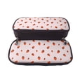 thumbnail image 5 of Picia Strawberry Pattern Large Capacity PU Leather Pencil Case Organizer Pen Marker Holder Double Zipper Storage Bag Big Pencil Pouch for College Office, 5 of 6