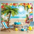 thumbnail image 4 of Luau Tropical Hawaiian Party Backdrops for Photoshoot, Summer Beach Picture Party Decorations Wall Backdrop for Photography Decor Banner, Photographic Studio Photo Backgrounds 7X5 FT, 4 of 6