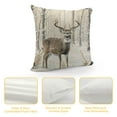 thumbnail image 4 of Orinice Deer Snow Bird Graphic Decorative Men Women Boy Girl Room Cushion Throw Pillow Cover for Home Couch Living Room Bed Sofa 20x20in, 4 of 5