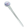 thumbnail image 3 of Wonder Woman USA American Flag Logo Classic Chrome Plated Metal Envelope Letter Opener Slitter, 3 of 5