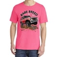 thumbnail image 2 of Wild Bobby, Ford Rare Breed 71 Bronco Truck Classic, Cars and Trucks, Garment-Dyed Washed Look Short Sleeve Tees, Neon Pink, 2XL, 2 of 3