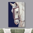 thumbnail image 2 of wall26 Canvas Print Wall Art Wood Panel White Stallion Horse Bridle Nature Animals Digital Art Realism Decorative Farmhouse Zen Rustic Multicolor Wildlife for Living Room, Bedroom, Office - 16"x, 2 of 5