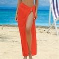 thumbnail image 2 of GJSYRH Women Sarong Swimsuit Coverup Chiffon Beach Tie Wrap Skirt Long Bikini Sheer Scarf Bathing Suit, 2 of 3