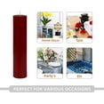 thumbnail image 5 of 2 x 9 Red Pillar Candle, 5 of 5