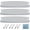 Gray, variant on Pool Ladder Steps Replacement, (3-Pack) 18" Universal Heavy-Duty Molded Plastic Swimming Pool Ladder Rung Step with 6 PCS Stainless Steel Bolts for Inground and Above Ground Pools, White