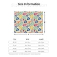 thumbnail image 5 of Naloa Cartoon Flowers Flannel Blankets - Thick and Warm Blanket for Winter, Soft Fuzzy Plush King Blanket for All Seasons80"x60", 5 of 6