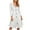 White, variant on Busydd Dresses for Women Trendy Ribbed Button Long Sleeve Dress for Women Casual Warm Solid Color Winter Clothing for Women with Fuzzy Hood L