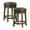 Brown, variant on Bowery Hill 24" Faux Leather Round Swivel Counter Stool in Red (Set of 2)