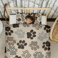 thumbnail image 3 of Paw Print Duvet Cover and Pillowcase Set for Single Bedding, Bedroom Accessories for Kids Teens, 3 of 5