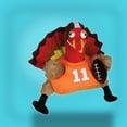 thumbnail image 3 of 4 Pack Beistle Thanksgiving Plush Touchdown Turkey Hat, 3 of 6