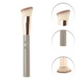 thumbnail image 3 of Unique Bargains 1 Pc Durable Foundation Brush Light Coffee Color Nylon Hair Aluminum Tube Plastic Handle, 3 of 5