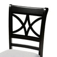 thumbnail image 4 of Baxton Studio Clarke Modern and Contemporary Grey Fabric Upholstered and Espresso Brown Finished Wood 4-Piece Dining Chair Set, 4 of 7