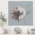 thumbnail image 2 of Giant Art Canvas  30x30 FLORAL SYMPOSIUM II Framed in White, 2 of 3