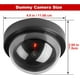 thumbnail image 5 of Conjunto de 6 cámaras domo de seguridad virtuales con luces LED intermitentes (negras), 5 of 5