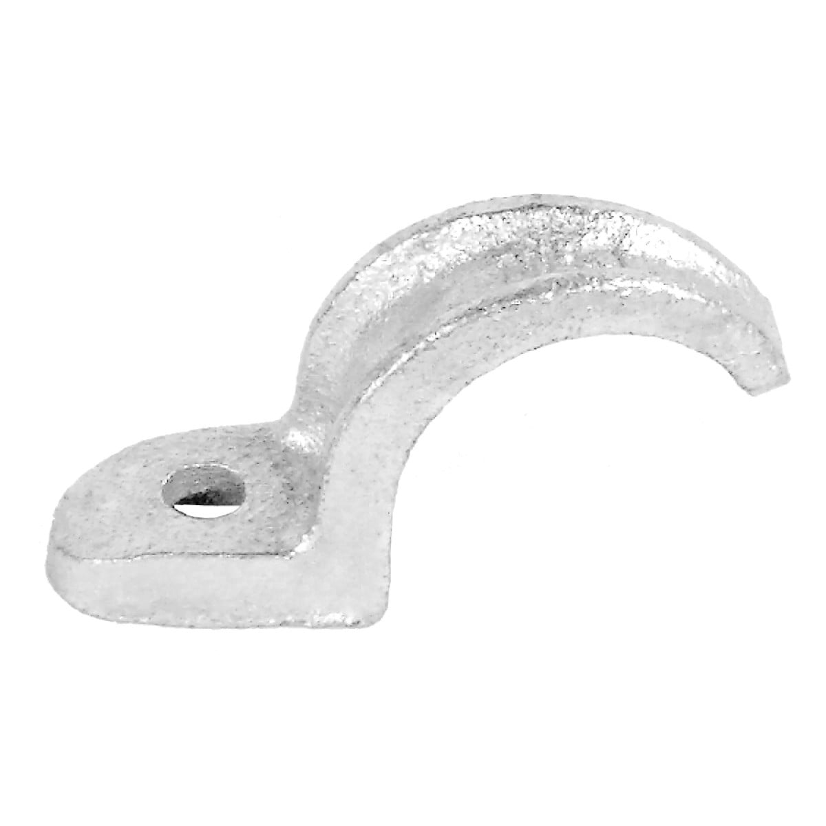 1 Pc, One Hole Rigid Conduit Strap, Malleable Iron, 31/2 In. For Both