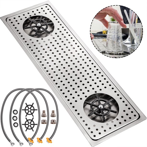 Vevor Pitcher Rinser 25 7x8 6 Inch Espresso Rinser With Double Spray Drain And Drip Tray 304 Stainless Steel Bar Glass Rinser For Sink Cup Washer Spray Rinser For Hotel Cafe Restaurant Walmart Com