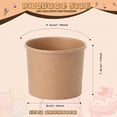 thumbnail image 2 of Vasos desechables para helado Honeydak Kraft Paper 350 ml 100 unidades, 2 of 7
