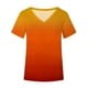 thumbnail image 4 of Blusa de camiseta informal con estampado de manga corta y cuello en V de verano para mujer a la moda OAVQHLG3B Store  lin121212, 4 of 4