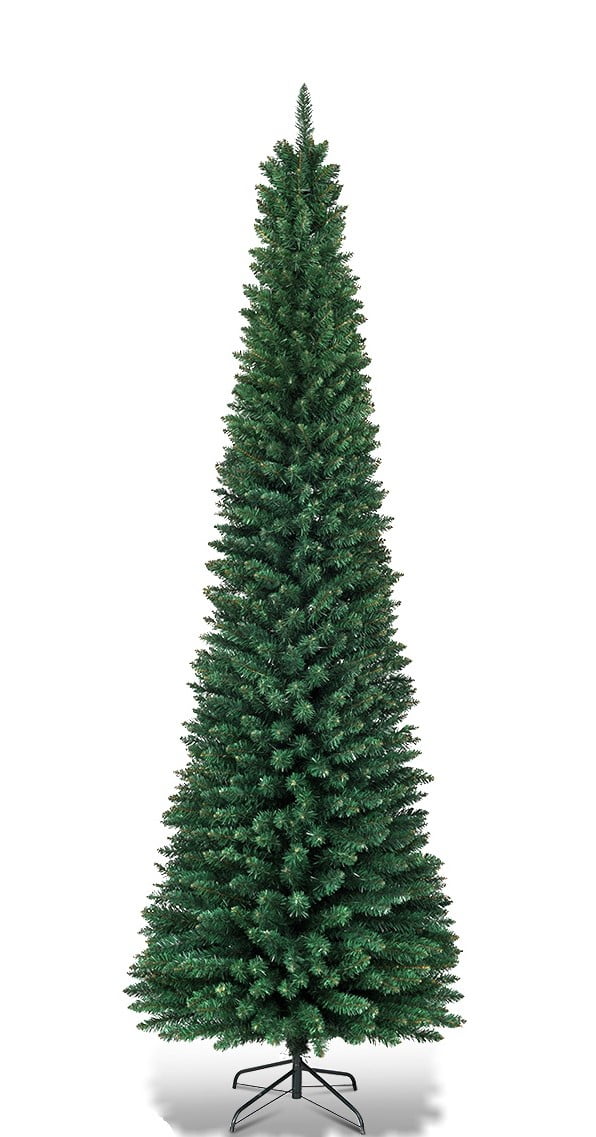 1250 Tips 7.0 FT Premium Hinged Slim Christmas Trees Narrow Fir Tree