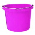 thumbnail image 2 of Fortiflex Flat Back Feed Bucket for Dogs/Cats and Small Animals, 20-Quart, Hot Pink, 2 of 2
