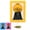 Yellow, variant on Wall Mount Twist Gumball Frame Dispenser, Coin-Free Candy Storage Decor