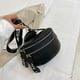 thumbnail image 4 of Bolso Cintura Kuymtek Con Múltiples Bolsillos PU Textura Moderna Negro, 4 of 9