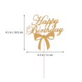 thumbnail image 4 of LABELEPH Cake Toppers Golden Bow Knot Decorative for Cakes 10Pcs 7.9In X 4.3In, 4 of 6