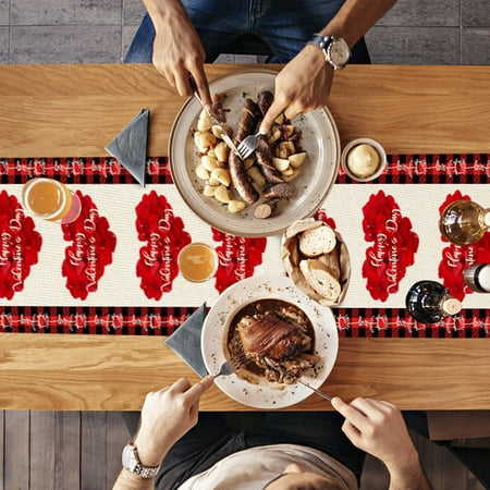 

FZM Decorated Table Flags For Valentine s Day Family Gatherings Retro Kitchen Table Decoration Interior Outdoor